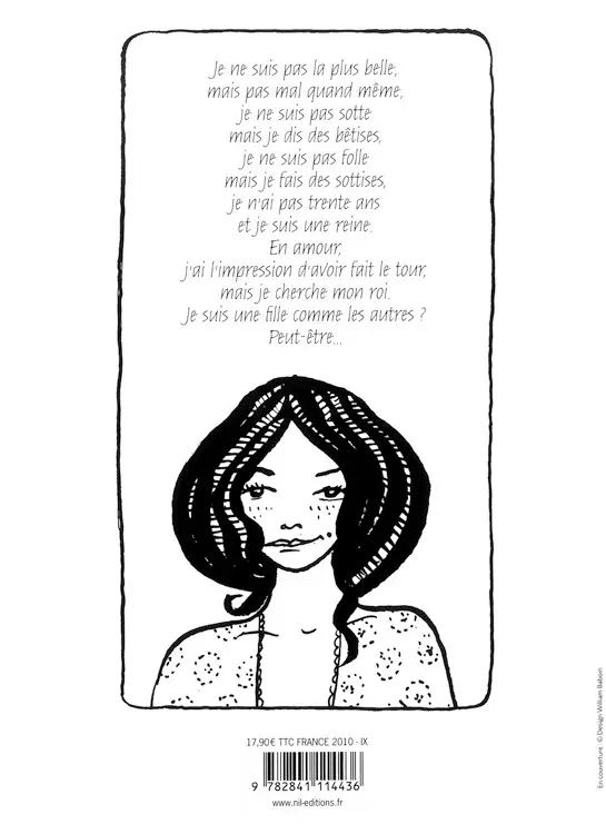 Verso de l'album Cléo