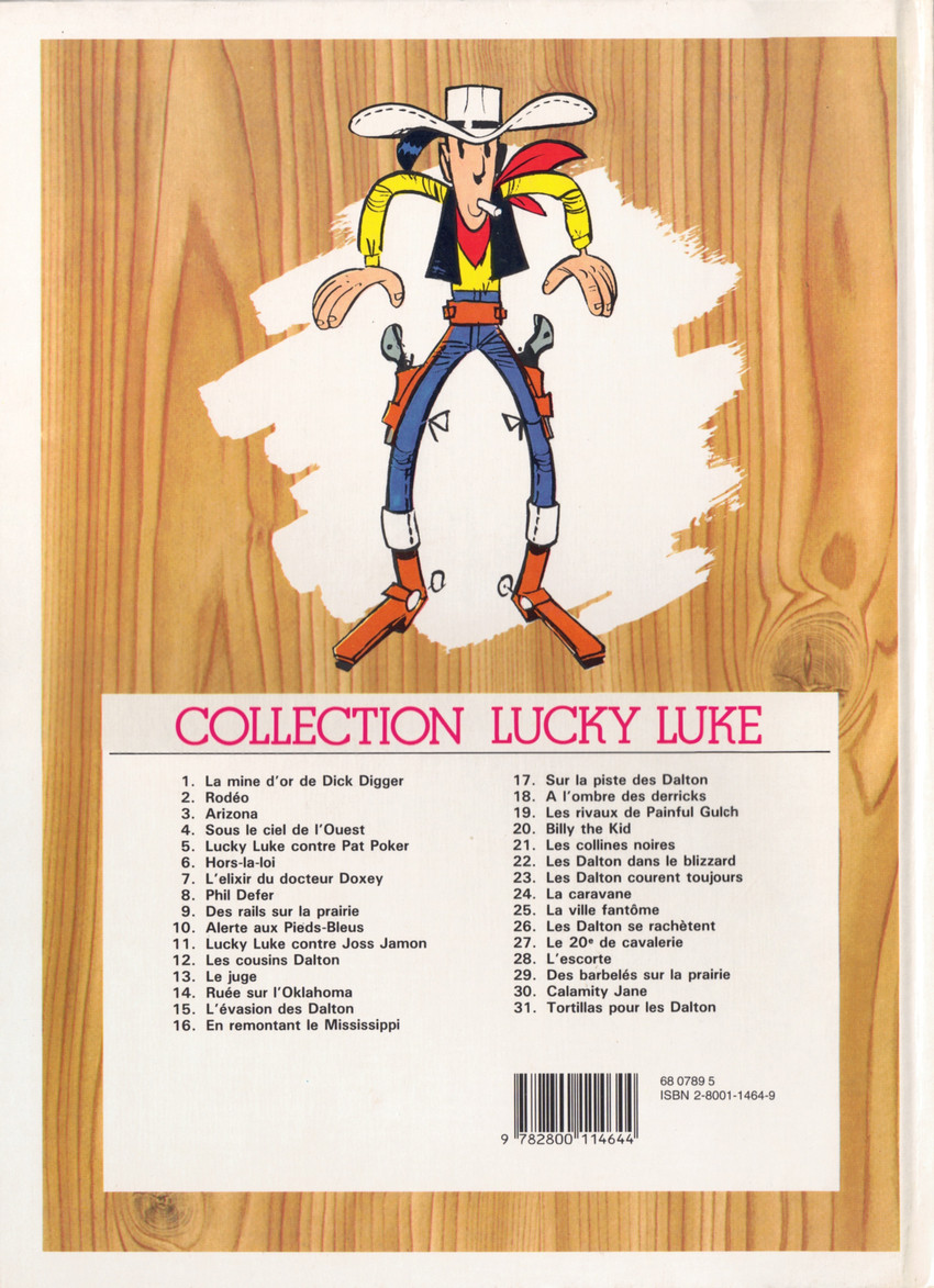 Verso de l'album Lucky Luke Tome 24 La caravane