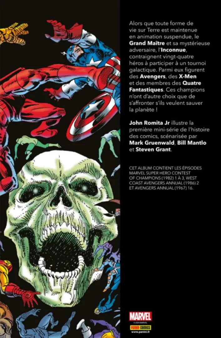 Verso de l'album Contest of champions - Le tournoi des champions
