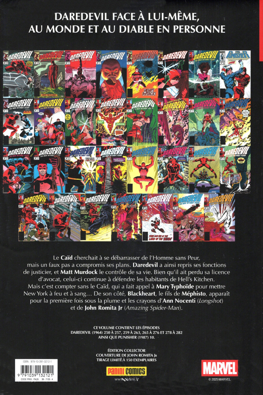 Verso de l'album Daredevil par Ann Nocenti