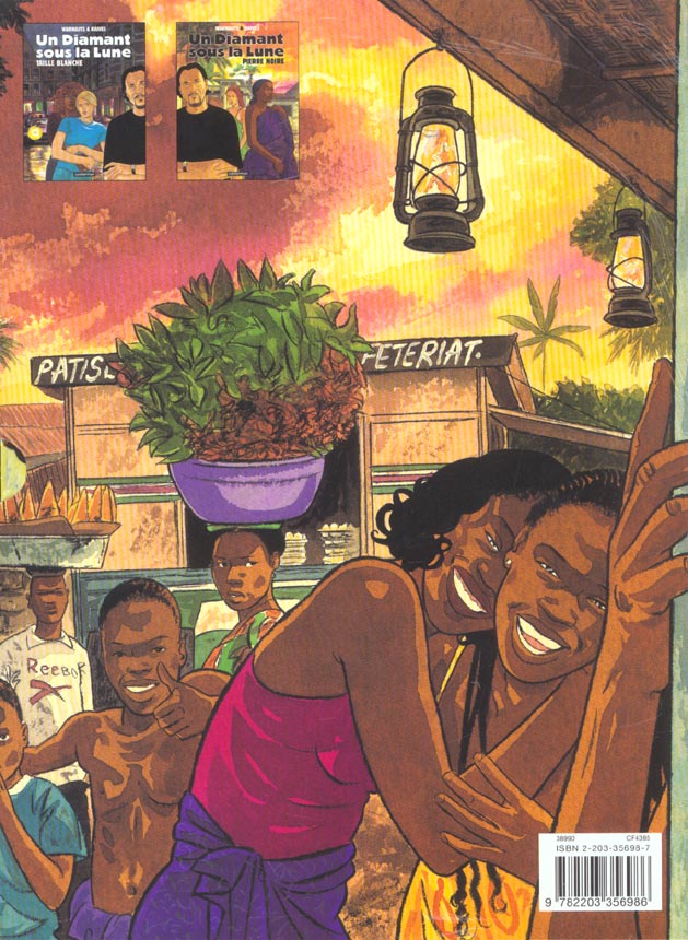 Verso de l'album Un Diamant sous la Lune