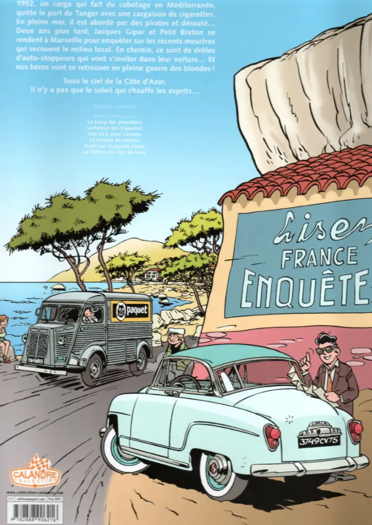 Verso de l'album Une aventure de Jacques Gipar Tome 5 Trafic sur la grande bleue