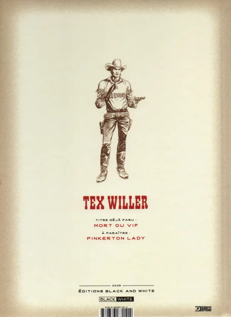 Verso de l'album Tex Willer Tome 1 Mort ou vif