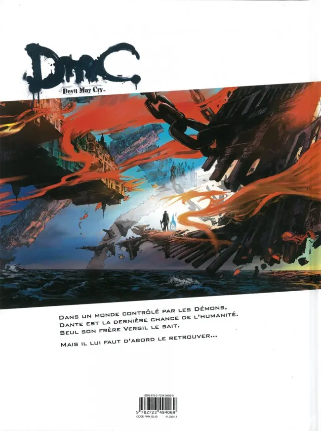 Verso de l'album Devil May Cry