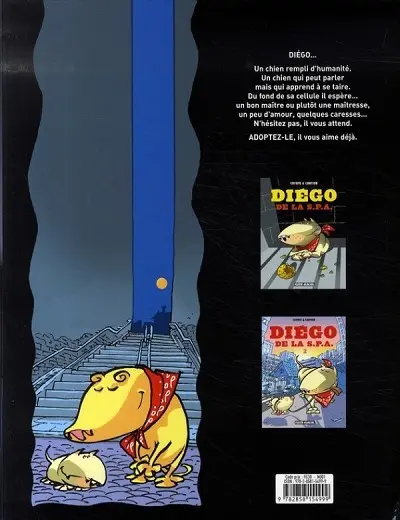 Verso de l'album Diégo de la S.P.A. Tome 3