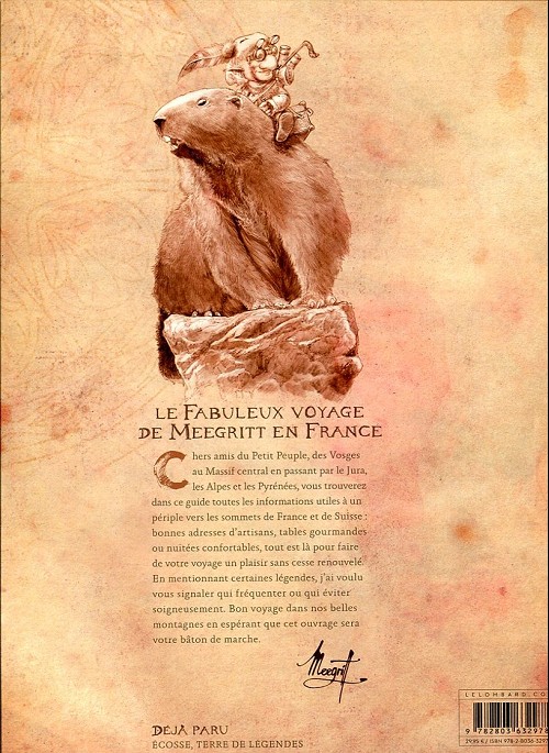 Verso de l'album Les Fabuleux voyages de Meegritt Tome 2 France, féérie des cimes