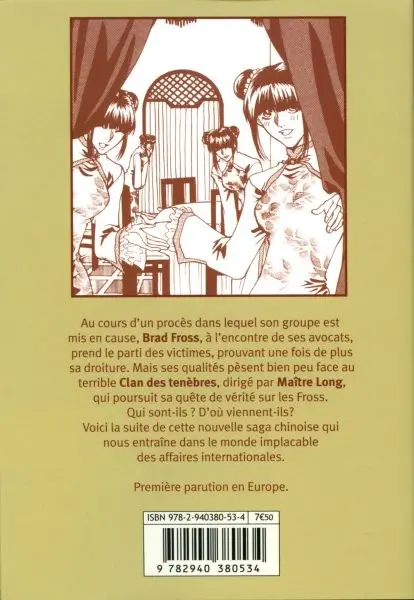 Verso de l'album Golden man Tome 3