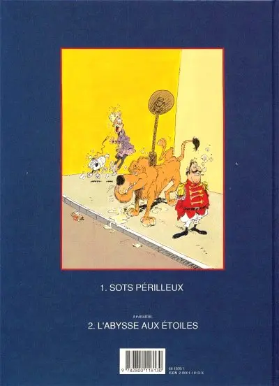 Verso de l'album Le Grand Panic Circus Tome 1 Sots périlleux