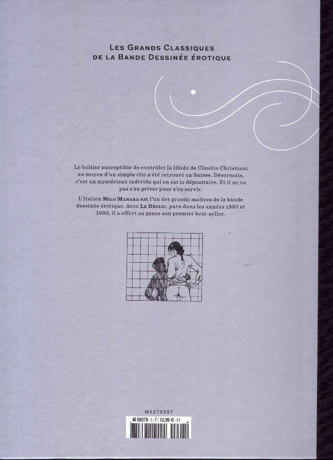 Verso de l'album Les Grands Classiques de la Bande Dessinée Érotique - La Collection Tome 7 Le Déclic - tome 2