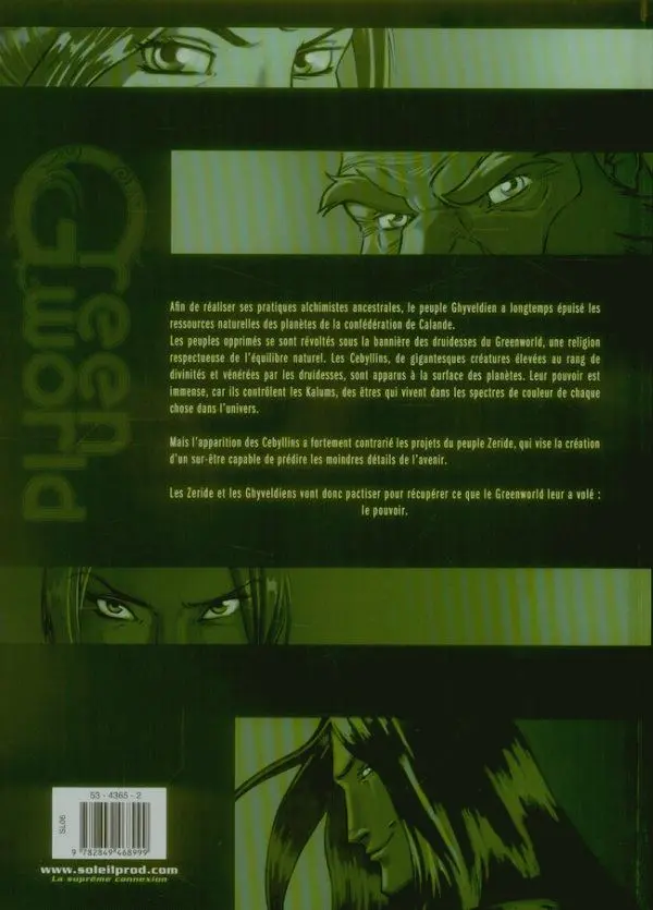 Verso de l'album Green world Tome 1 Quand meurent les Cebyllins