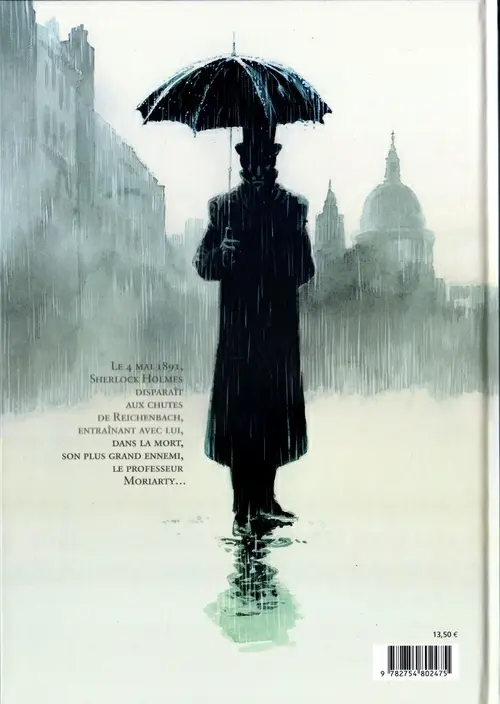 Verso de l'album Holmes Livre III L'ombre du doute