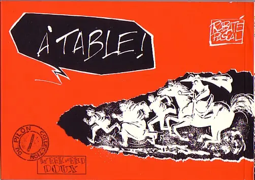 Verso de l'album À table !
