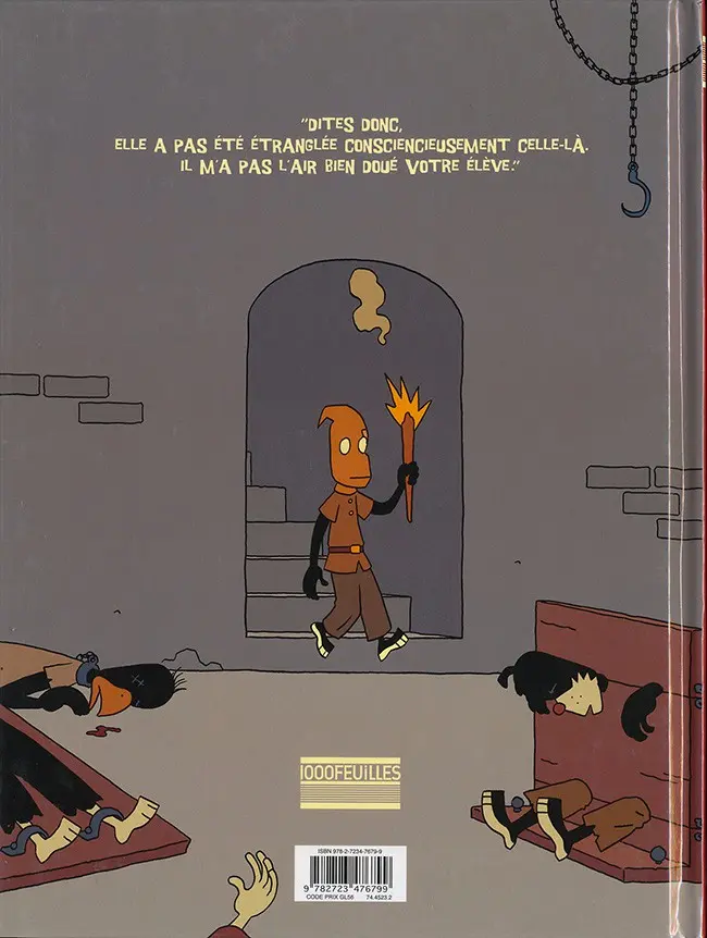 Verso de l'album L'Île aux cent mille Morts