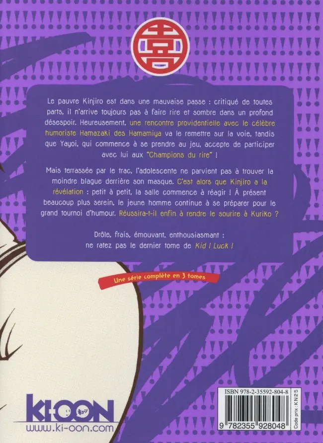 Verso de l'album Kid I Luck ! 3