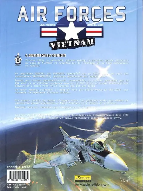 Verso de l'album Air forces - Vietnam Tome 4 Crusader dans la tourmente