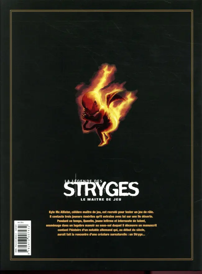 Verso de l'album Le Maître de jeu La légende des stryges: le maître de jeu.