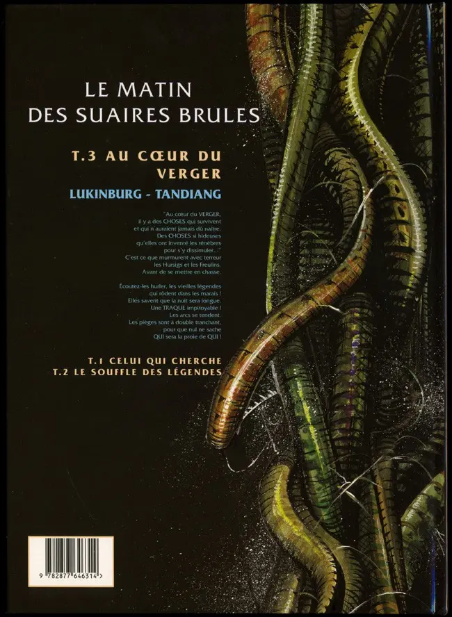 Verso de l'album Le Matin des suaires brûlés Tome 3 Au cœur du verger