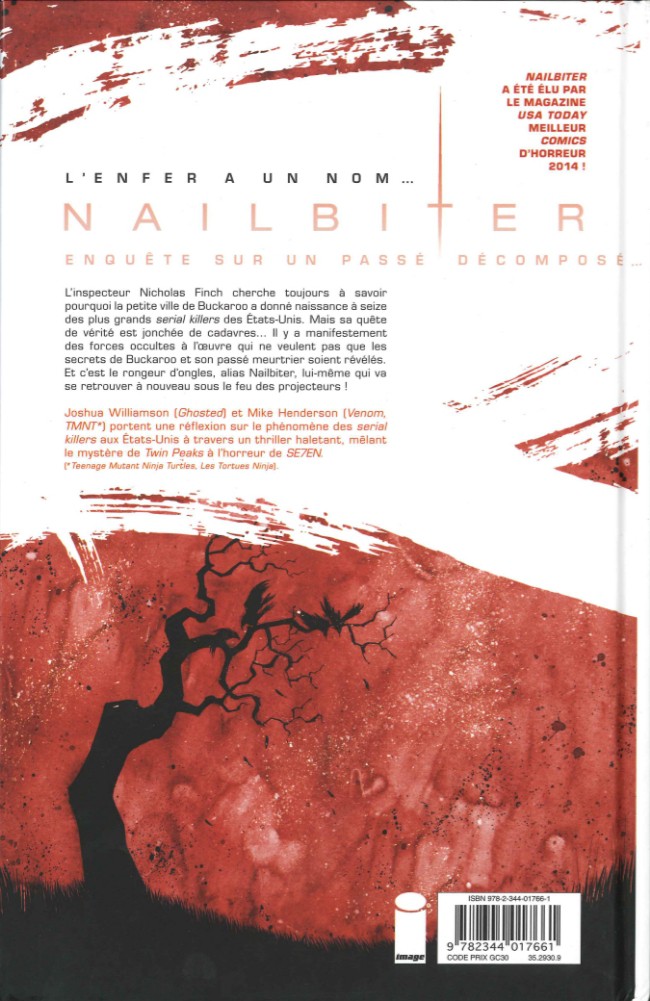 Verso de l'album Nailbiter Tome 2 Les Liens du sang