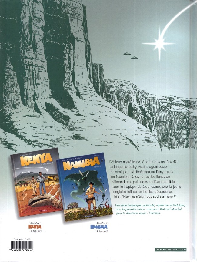 Verso de l'album Namibia Épisode 5