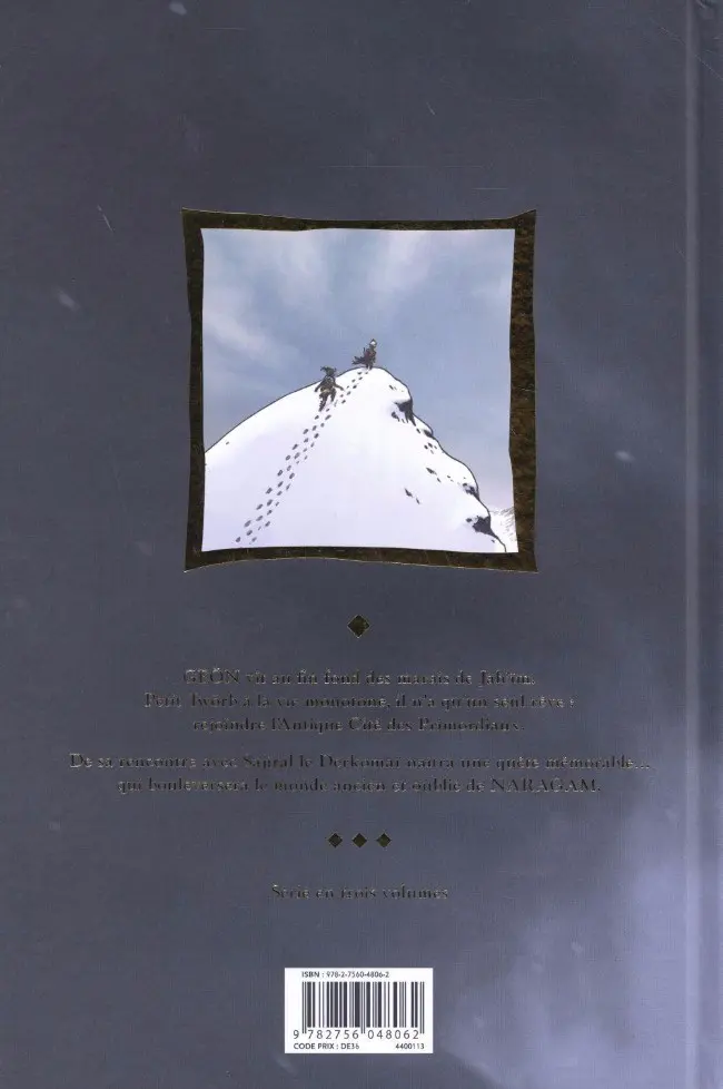Verso de l'album Naragam Tome 1 La Quête de Geön