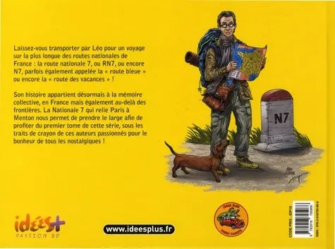 Verso de l'album Nationale 7, de Paris à Menton ! Tome 2 De Neuvy-Sur-Loire à Périgny !