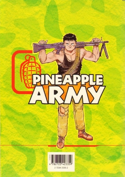 Verso de l'album Pineapple army