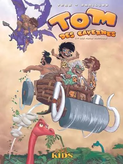 Couverture de l'album Tom des cavernes Tome 1 Les papas terribles