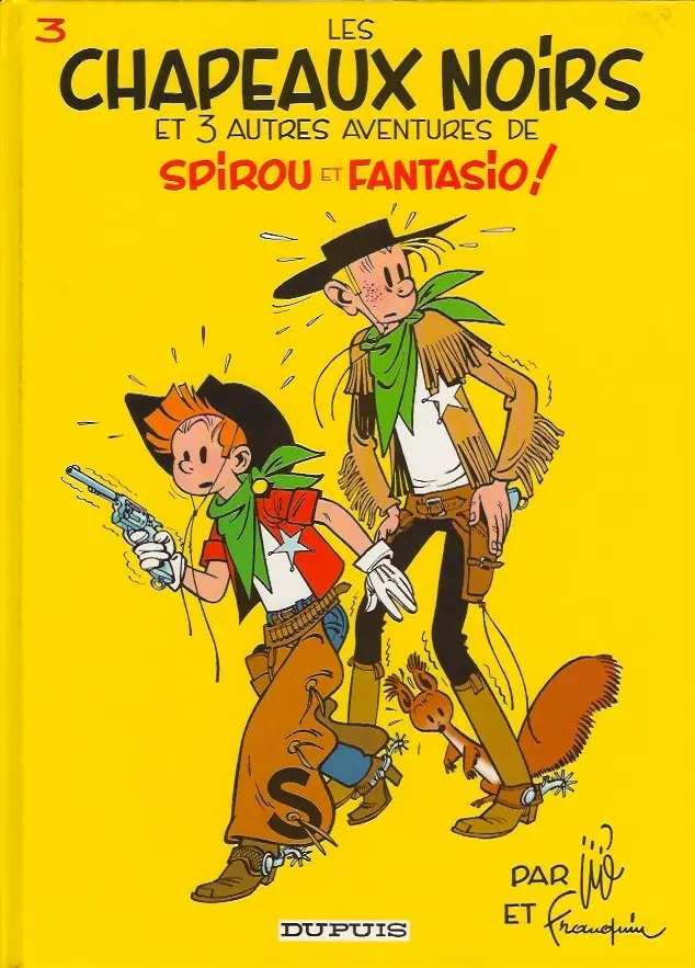Couverture de l'album Spirou et Fantasio Tome 3 Les chapeaux noirs