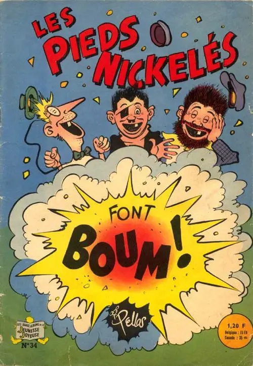 Couverture de l'album Les Pieds Nickelés Tome 34 Les Pieds Nickelés font boum !