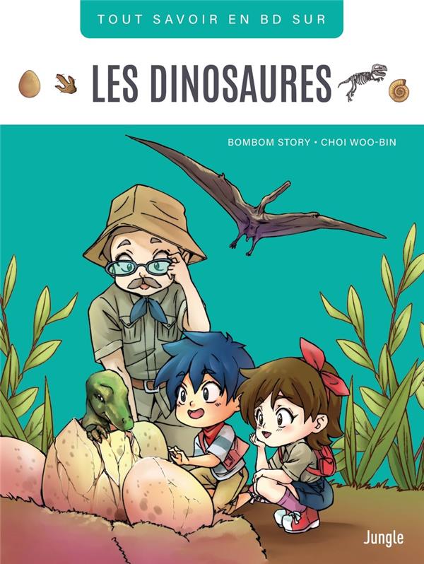 Couverture de l'album Tout savoir en BD sur Les Dinosaures