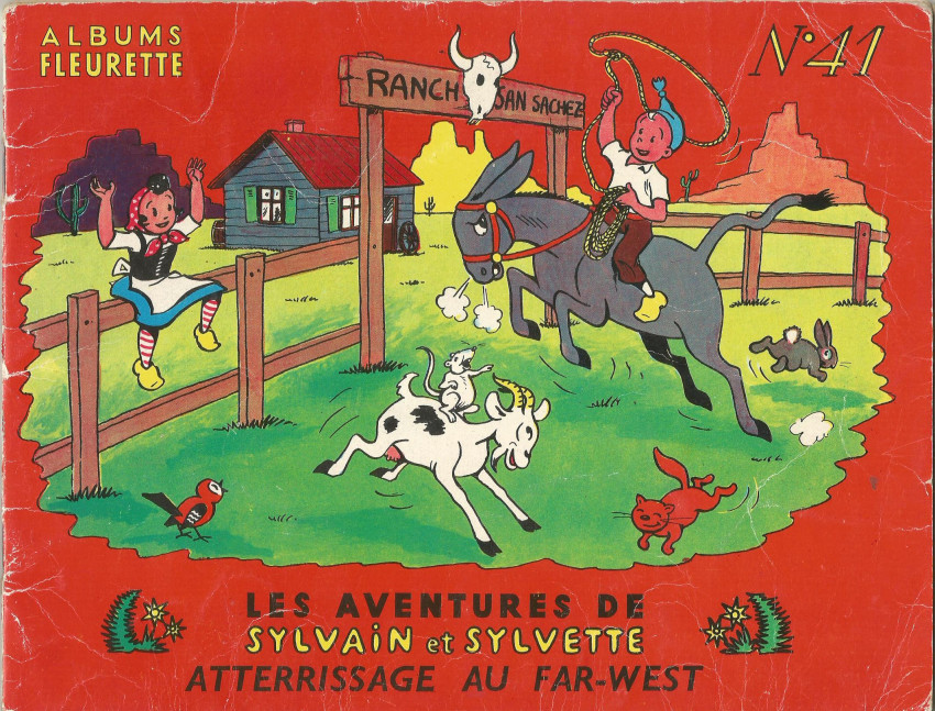 Couverture de l'album Sylvain et Sylvette Tome 41 Atterrissage au far-west