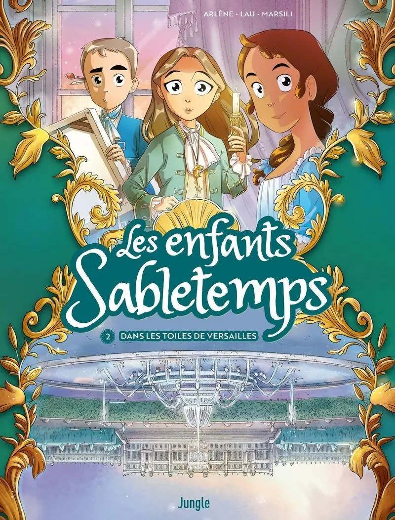 Couverture de l'album Les enfants Sabletemps 2 Dans les toiles de Versailles