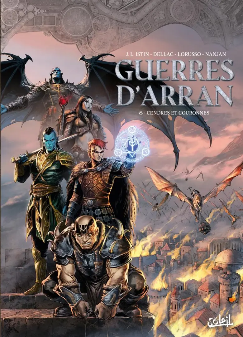 Couverture de l'album Les Terres d'Arran : Guerres d'Arran 8 Cendres et Couronnes