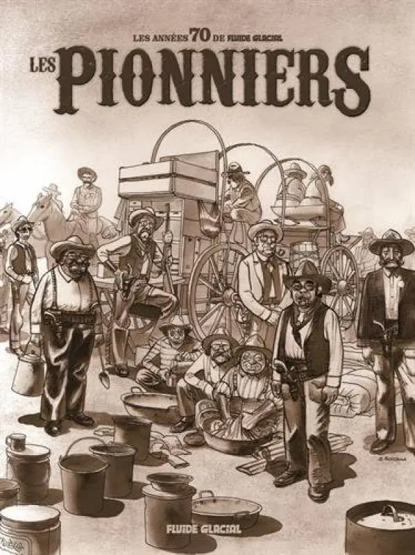 Couverture de l'album Fluide Glacial Tome 1 Les pionniers - Les années 70 de Fluide Glacial