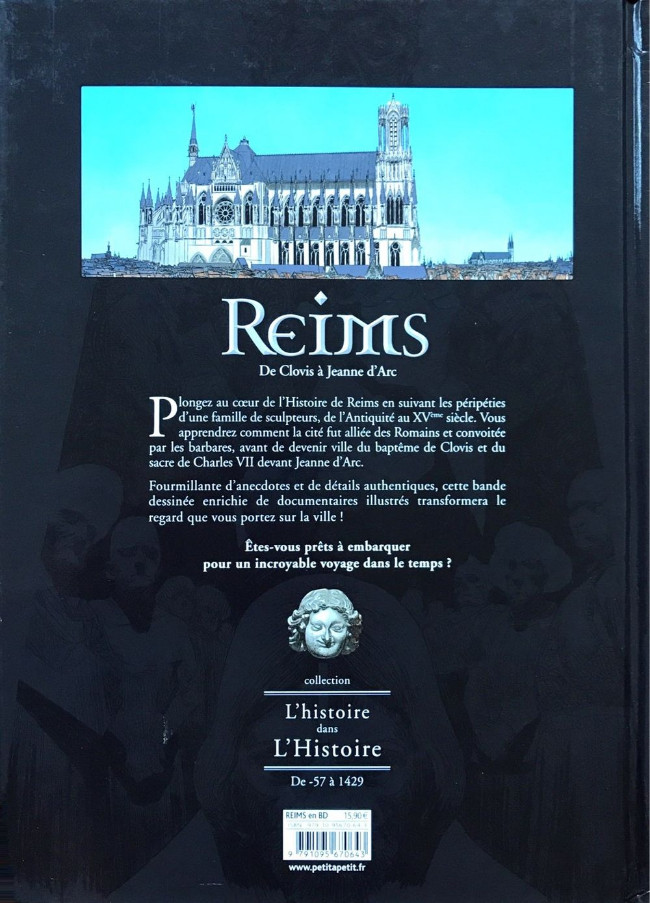 Verso de l'album Reims Tome 1 De Clovis à Jeanne d'Arc