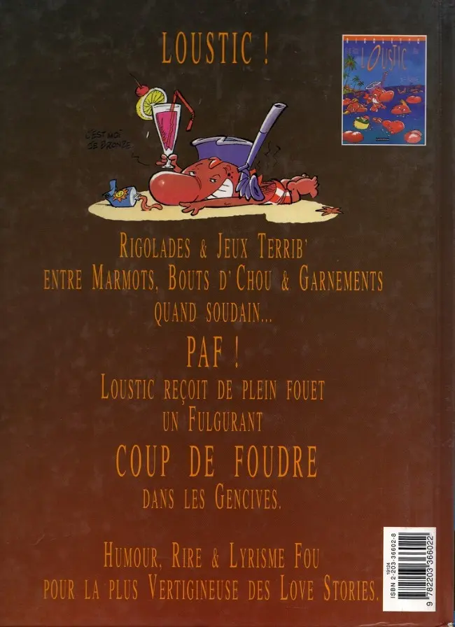 Verso de l'album Rigoletto Loustic Tome 2 Coup de foudre dans les gencives