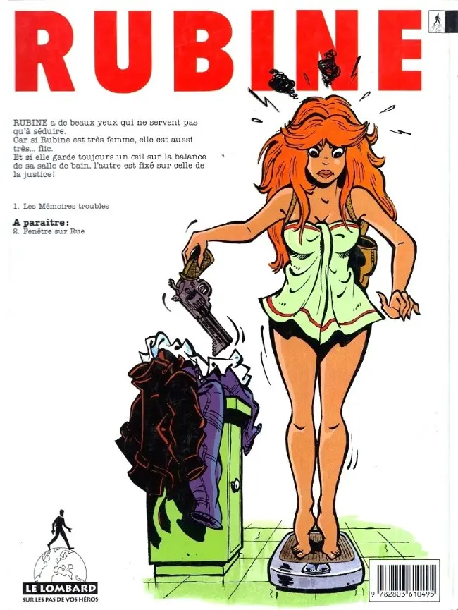Verso de l'album Rubine Tome 1 Les mémoires troubles