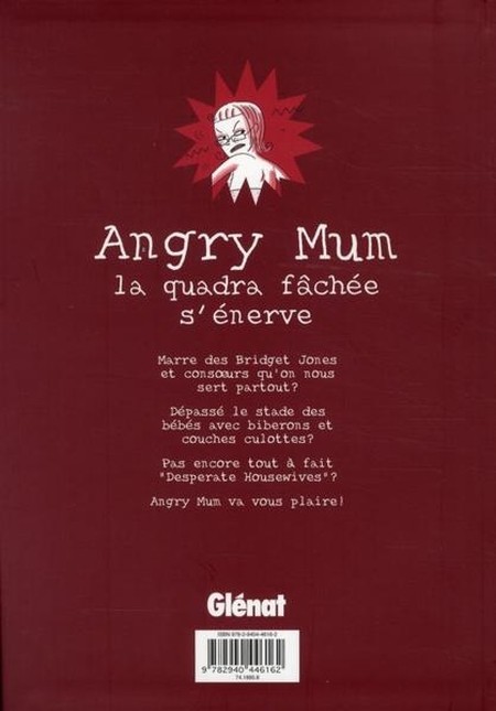Verso de l'album Angry Mum Tome 1 Angry Mum s'énerve
