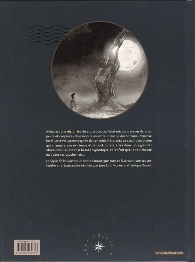 Verso de l'album Le Signe de la Lune