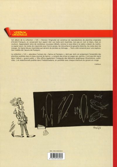 Verso de l'album Spirou et Fantasio - L'intégrale Version Originale Tome 2 Le repaire de la Murène