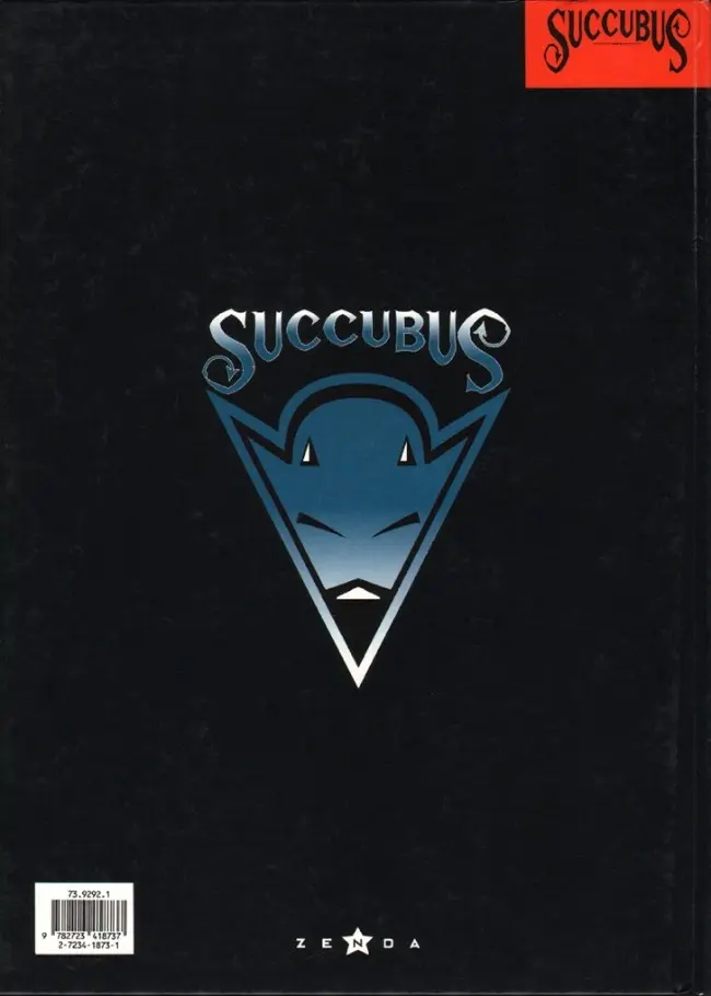 Verso de l'album Succubus La Guerre des âmes