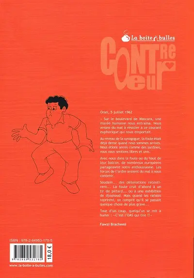 Verso de l'album Trahison Algérie, été 62