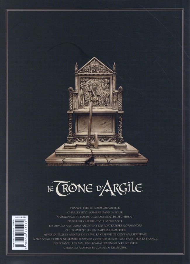 Verso de l'album Le Trône d'Argile L'intégrale - Tomes 1 à 4