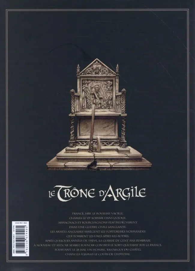 Verso de l'album Le Trône d'Argile L'intégrale - Tomes 1 à 4