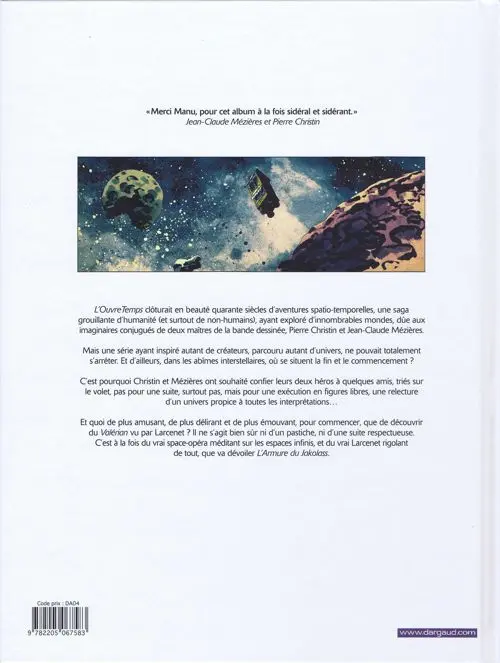 Verso de l'album Valérian par... Tome 1 L'armure du Jakolass