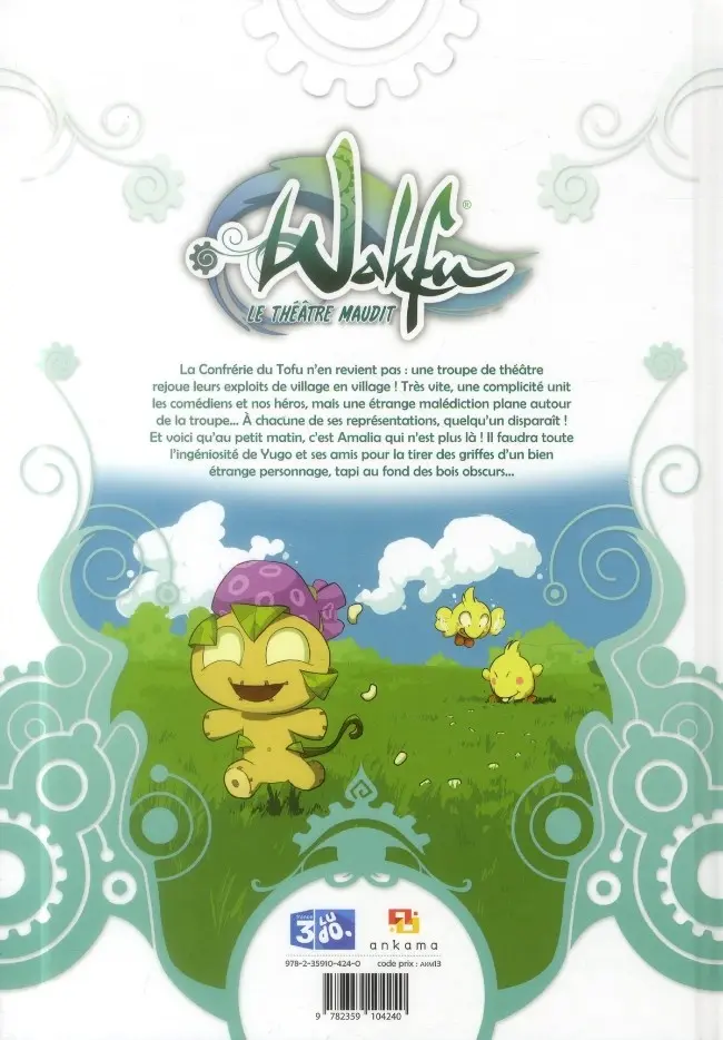 Verso de l'album Wakfu (série TV) Tome 5 Le théâtre maudit