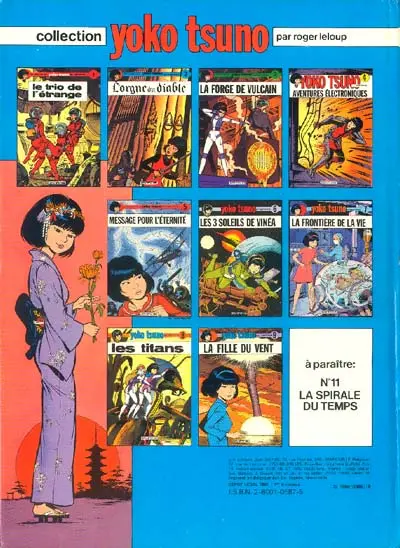 Verso de l'album Yoko Tsuno Tome 10 La lumière d'Ixo