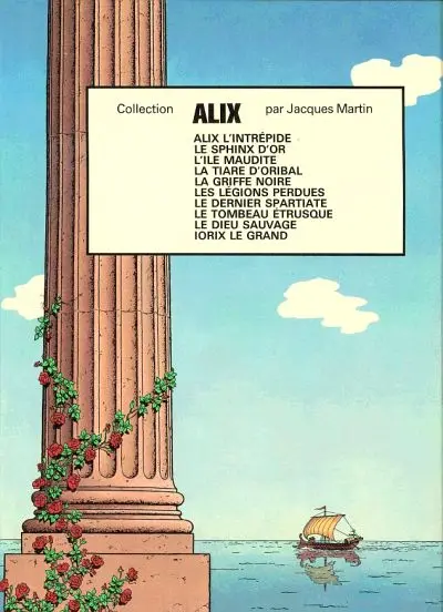 Verso de l'album Alix Tome 1 Alix l'intrépide