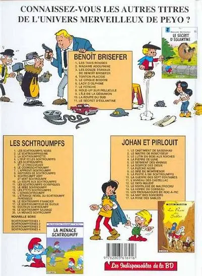 Verso de l'album Benoît Brisefer Tome 7 Le fétiche