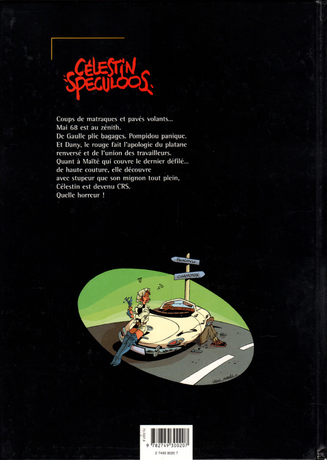 Verso de l'album Célestin Speculoos Tome 2 Mai 68